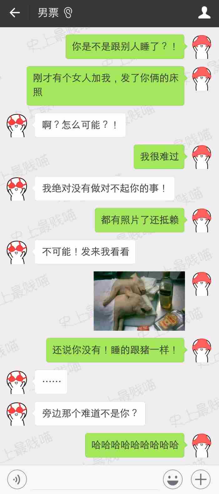 “逗比情侣”日常聊天记录