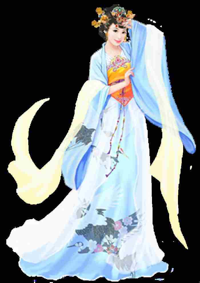 古风古代人物手绘插画免扣素材合集No