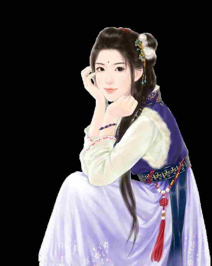 古风古代人物手绘插画免扣素材合集No
